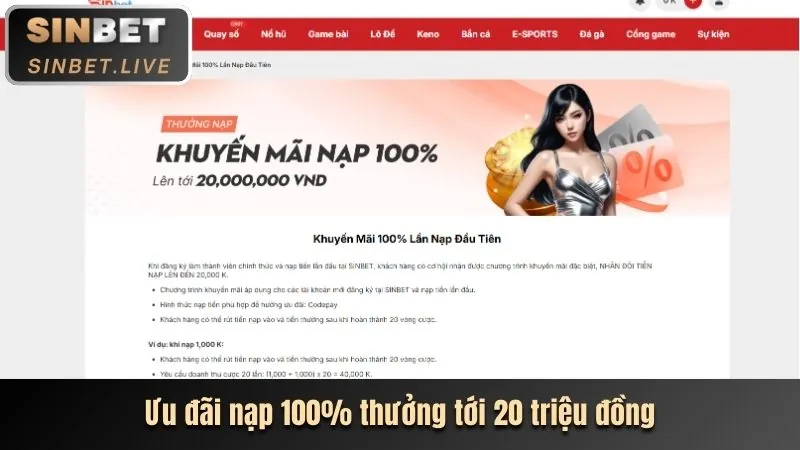 Khuyến mãi chào mừng với biểu tượng tiền thưởng và sbotop code